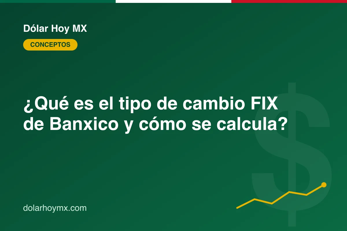 Ilustración editorial para: ¿Qué es el tipo de cambio FIX de Banxico y cómo se calcula?